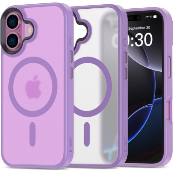 Tech-Protect Magmat Case Iphone 16 Matte Mauve Backcover - (TPMMIP16MM)
