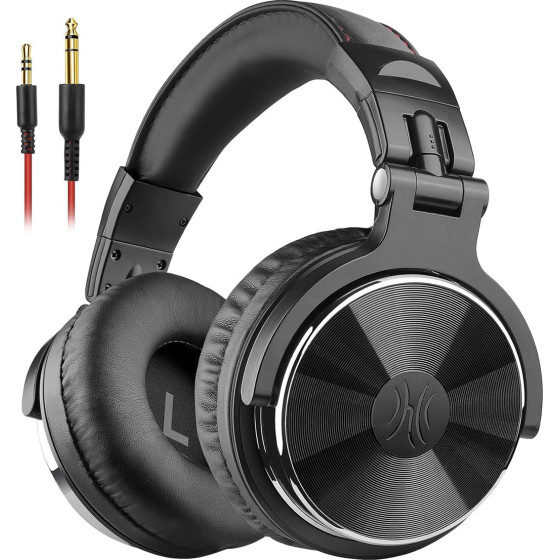 OneOdio Headset Studio Pro 10, 6.35mm & 3.5mm �������, Hi-Res, 50mm, ����� - (OA-PRO10-BK)