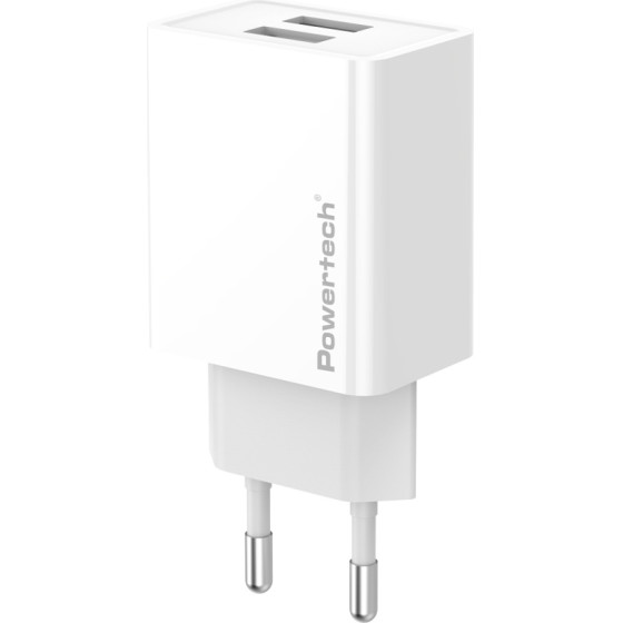 Powertech ��������� ������ 2x USB, 12W, ������ - (PT-1321)