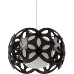 GloboStar Dominic Modern Pendant Cover Light 1 X E27 IP20 Black Plastic - L30 X W30 X H70CM - (202-0031)