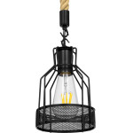 GloboStar Mason Vintage Industrial �������� ��������� �������� �������� 1 x E27 IP20 ����� ������� �� ���� ������ - �15 x �15 x �24cm - (00881)