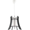 GloboStar Vividus Modern Pendant Suspension Light 1 X E27 IP20 Black & Transparent Plastic - L30 X W30 X H70CM - (202-0029)