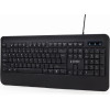 Gembird Slim Rainbow Backlight Multimedia Keyboard Us Layout Black - (KB-UML-03)