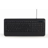 Gembird Slim Rainbow Backlight Multimedia Keyboard Us Layout Black - (KB-UML-03)