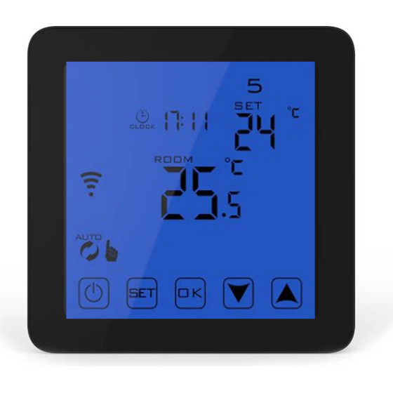 HYSEN HY08WW-1 Wifi �������� ����������� Smart ��� �����/��������� (3A/����� Led/��������� �������/��������) Black - (04540)