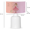GloboStar Ballerina ������� E���������� ��������� ������� �������� 1 x E27 IP20 ��� ������ - �24 x �24 x �32cm - (204-0029)