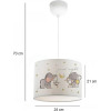 GloboStar Elephant ������� �������� ��������� ������� �������� 1 x E27 IP20 ����� ������ - �24 x �24 x �70cm - (204-0020)