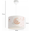 GloboStar Moon ������� �������� ��������� ������� �������� 1 x E27 IP20 ����� ������ - �28 x �28 x �70cm - (204-0019)
