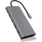 Icy Box 12 In 1 TYPE-C Dock (Hub + Hdmi + Dp + Card Reader + LAN) PD100W - (IB-DK4050-CPD)