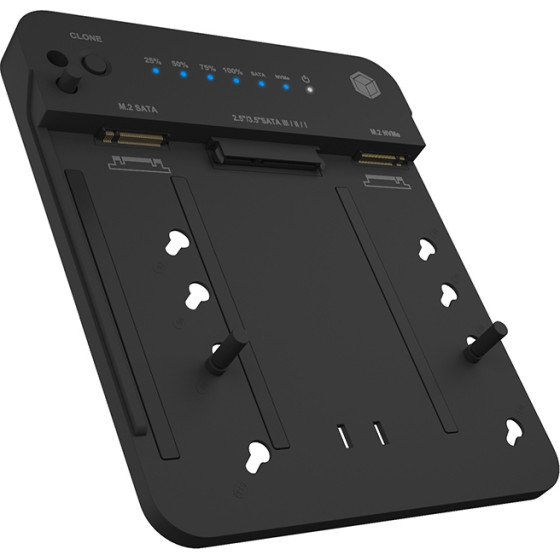 Icy Box M.2 Nvme & Sata 2.5''/3.5'' SSD/Hdd Clone & Docking Station - (IB-2915MSCL-C31)