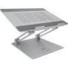 Icy Box NON-Slip & Height Adjustable Notebook Holder 17' Silver - (IB-NH300)