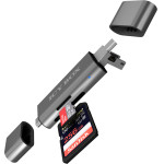Icy Box Otg 2-Port Card Reader Anthracite - (IB-CR200-C)