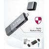 Icy Box Otg 2-Port Card Reader Anthracite - (IB-CR200-C)