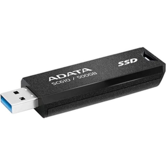 Adata Ssd External SC610 500GB USB3.2a Gen2 Black - (SC610-500G-CBK/RD)