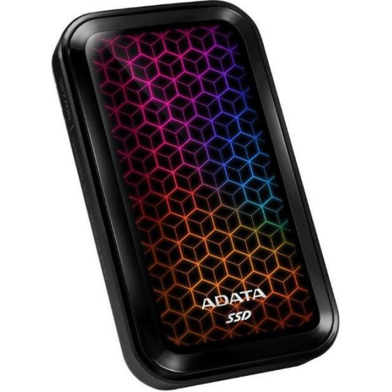 Adata Ssd External Se770 1TB USB3.2-a/c Rgb - (ASE770G-1TU32G2-CBK)