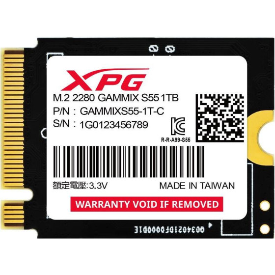 Adata Ssd Xpg Gammix S55 1TB Pcie 4x4 5/3.7GB/s M223 - (SGAMMIXS55-1T-C)