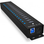 Icy Box 17-Port Usb 3.2 Hub Black - (IB-HUB1717-U3)