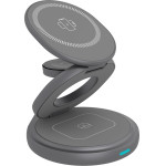 Icy Box 3 In 1 Foldable Stand With Wireless Charging Function Anthracite - (IB-SH101-CH)
