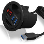 Icy Box 3-Port Led Desk Hub And Card Reader - (IB-HUB1404)