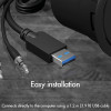Icy Box 4-Port Usb 3.2 Desk Hub With Audio IN/Out Ports - (IB-HUB1403B)