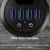 Icy Box 4-Port USB3.2 Desk Hub With Audio IN/Output - (IB-HUB1403A)