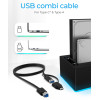 Icy Box Rgb Usb 3.2 Docking And Clone Station For 2x2.5'/3.5' HDD/Ssd Black - (IB-127CL-U3)