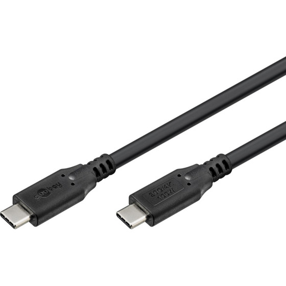 Goobay ������� USB-C USB4, 100W, 20Gbps, 4K/60Hz, 2m, ����� - (74197)