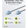 Goobay ������� ������� Cat 6A U/UTP, slim, copper, 500MHz, 0.15m, ���� - (74219)