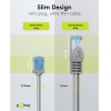 Goobay ������� ������� Cat 6A U/UTP, slim, copper, 500MHz, 0.15m, ���� - (74219)