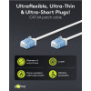 Goobay ������� ������� Cat 6A U/UTP, slim, copper, 500MHz, 0.15m, ����� - (74244)