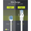 Goobay ������� ������� Cat 6A U/UTP, slim, copper, 500MHz, 0.15m, ����� - (74244)