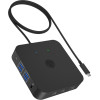 Icy Box 12 In 1 TYPE-C Dock With Pd Up To 100W Black - (IB-DK4090-C)