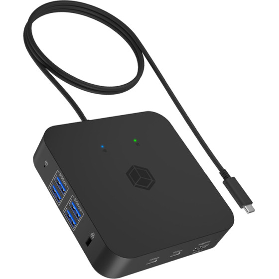 Icy Box 12 In 1 TYPE-C Dock With Pd Up To 100W Black - (IB-DK4090-C)