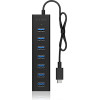 Icy Box 7-Port TYPE-C 3.2 GEN1 Hub - (IB-HUB1700-C3)