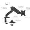 Icy Box Single Monitor Stand For Monitors Up To 32' 2-9KG Vesa MAX100X100 - (IB-MS203-T)