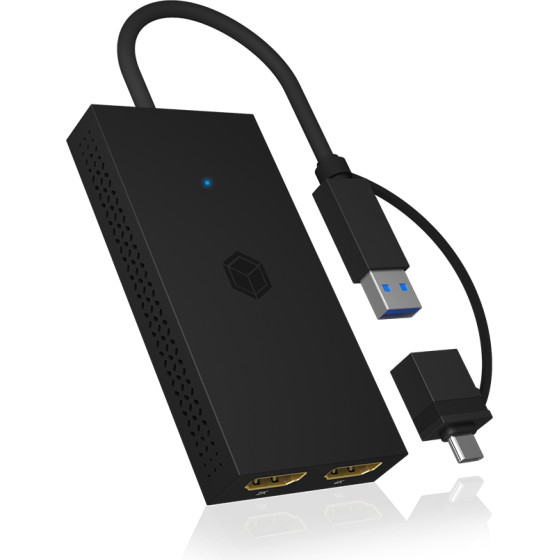 Icy Box Usb & TYPE-C To Dual Hdmi Splitter - (IB-SPL1029AC)