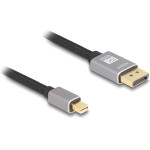 DeLock ������� Mini Displayport �� Displayport 8K/60Hz, 32.4 Gbps, 1m, ����� - (81091)