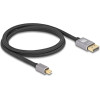 DeLock ������� Mini Displayport �� Displayport 8K/60Hz, 32.4 Gbps, 1m, ����� - (81091)