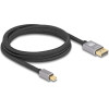 DeLock ������� Mini Displayport �� Displayport 8K/60Hz, 32.4 Gbps, 2m, ����� - (81092)