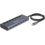 DeLock USB-C Hub �� ���������, 7x �����, 5Gbps, 20W, USB-C �������, ���� - (63410)