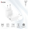 iNOS ��������� �������� �� ����� Usb A 12W & Micro Usb ������� 1m ����� - (0020223)