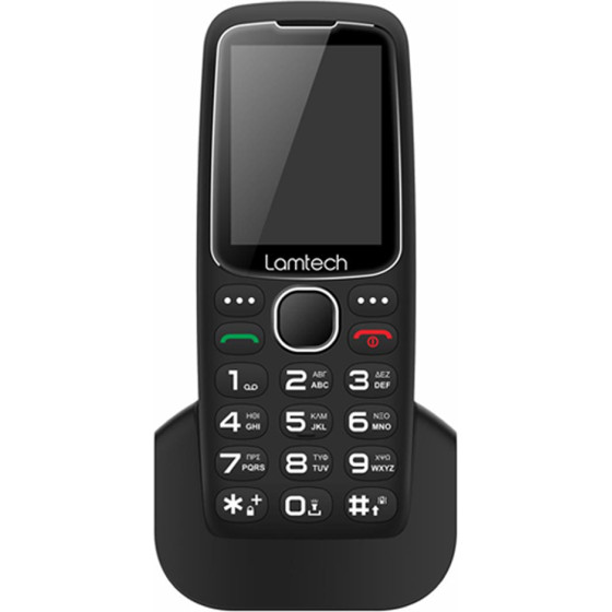 Lamtech Mobile Phone 2.4' Gr Dual Sim Tiny L Ii With Dock Black - (LAM114437)