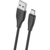 Celebrat ������� USB-C �� Usb CB-31A, 15W, 480Mbps, 1m, ����� - (CB-31A-C-BK)