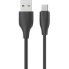 Celebrat ������� USB-C �� Usb CB-31A, 15W, 480Mbps, 1m, ����� - (CB-31A-C-BK)