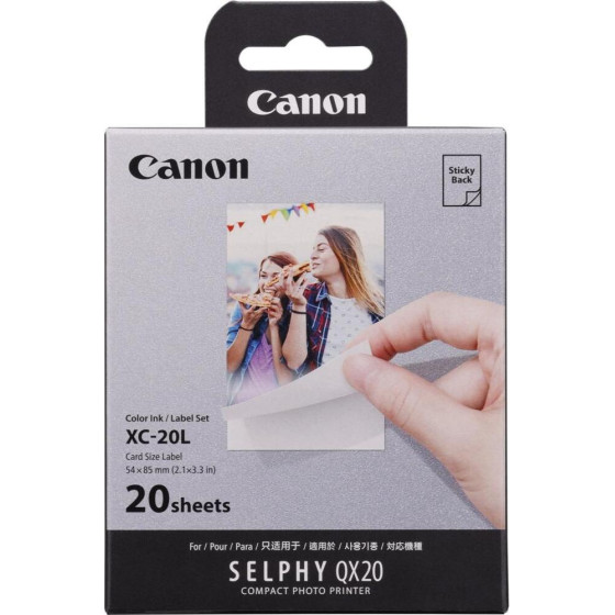 Canon XC-20L Color Ink & Sticker Set 20pRints 54x85 Mm - (6755C002AA)