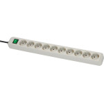 Brennenstuhl Eco-Line ��������� ��������� 10 ������ �� �������� ��� ������� 3m/ H05VV-F/ 3G1,5 Light Grey - (1159350010)