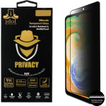 Idol 1991 Tempered Glass Samsung A15 4G A155/A15 5G A156 6.4'' 9H 0.25mm Privacy Antispy Semi Curved Full Glue BLACK