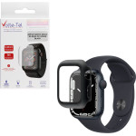 Volte-Tel Tempered Glass Apple Watch 45mm 1.9'' 9H 0.30mm Pc Edge Cover With Key 3D Full Glue Full Cover BLACK