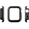 Volte-Tel Tempered Glass Apple Watch 45mm 1.9'' 9H 0.30mm Pc Edge Cover With Key 3D Full Glue Full Cover BLACK