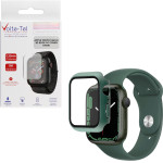 Volte-Tel Tempered Glass Apple Watch 45mm 1.9'' 9H 0.30mm Pc Edge Cover With Key 3D Full Glue Full Cover KHAKI